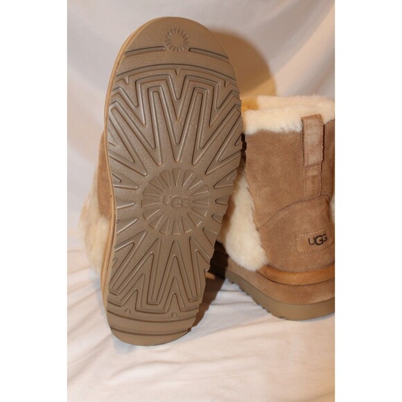 UGG WOMEN'S CLASSIC CHILLAPEAK CLASSIC S SPILL SEAM PLATFORM BOOTS CHESTNUT - Picture 6 of 7